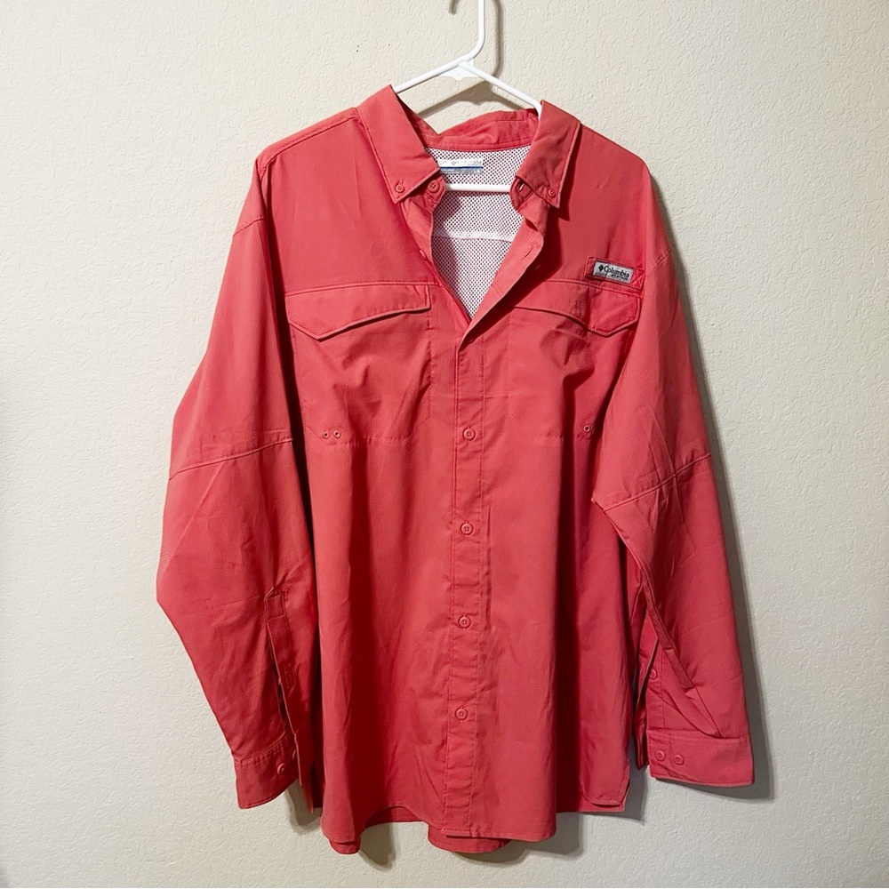 Columbia Coral Long Sleeve Button Down Fishing Shirt